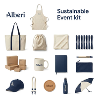 Kit événementiel personnalisé et durable 2026 : Casquette, Mug, Carnet, Sac réutilisable, Sac fourre-tout en toile pour activités de plein air