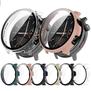 Coque rigide en verre protecteur d'écran Film Smartwatch cadre couverture pour Xiaomi <span class=keywords><strong>Mibro</strong></span> <span class=keywords><strong>Lite</strong></span> <span class=keywords><strong>2</strong></span> montre PC étui de protection - Product Image 1