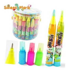 Wholesale candy best selling products colorful pencil candy fruit sweets