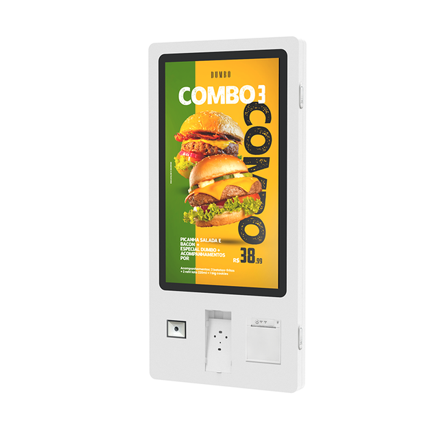 21.5 23.8 27 32 Inch Android POS Touch Screen PC Interactive Self Service Printer Floor Standing Self-Ordering Payment Kiosk