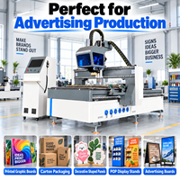 Routeur CNC Alpha Advertising pour gravure acrylique, PVC, ACP, haute précision, avec caméra CCD et couteau oscillant
