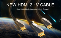 Certificado 1M 1,5 m 2M 48Gbps Alta velocidad 4K HD Cable Ps4 Ps5 Cabo Audio Video HDMI a HDMI Kabel 8K 60Hz