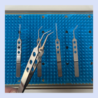 Pinces chirurgicales micro-ajustables en acier inoxydable pour la transplantation capillaire, l'extraction des follicules du cuir chevelu et l'implantation – 4 tailles