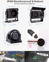 Moniteur AHD 7 pouces CCT 4CH MDVR pour camion, bus, suivi en temps réel, machine à double carte, étanche, garantie 1 an