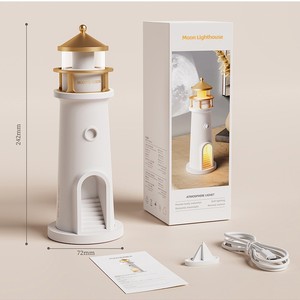 High-End Creative ABS <strong>Moonlight</strong> Lighthouse Projector Lamp Battery-Powered Night Light for Bedroom Bedside &amp; Desktop for <strong>Sleep</strong> - Product Image 4