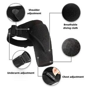 Ceinture de soutien de compression pour l'épaule, unisexe, en coton de haute qualité, pour le sport et le fitness, écologique, douce, noire, taille unique, OHOCO - Product Image 4