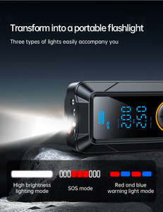 Gonfleur de pneus de voiture portable 150 PSI, <span class=keywords><strong>pompe</strong></span> <span class=keywords><strong>à</strong></span> air <span class=keywords><strong>électrique</strong></span> avec lumière LED pour voiture, <span class=keywords><strong>vélo</strong></span> et moto - Product Image 4