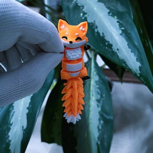 Werbeartikel Spielzeug-Geschenk 3D-Gedruckter Cartoon Kleiner Fuchs Schlüsselanhänger Bunter Beweglicher Anhänger Stressabbau-Geschenk - Product Image 3