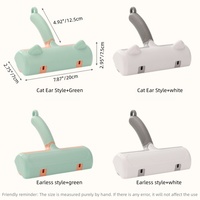 Produits pour animaux de compagnie, accessoires pour chiens, best-sellers, brosse de toilettage pour animaux de compagnie en plastique auto-nettoyante réutilisable, rouleau anti-poils, nettoyeur