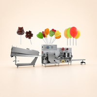 Ligne de production de sucettes plates en acier inoxydable de qualité alimentaire, machine de transformation de confiserie entièrement automatique