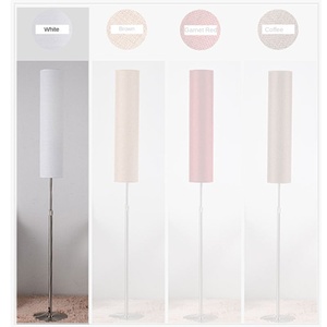 Lampadaire de salon moderne de luxe en tissu doré classique Lampes d'angle sur pied personnalisées Base E27 Source de lumière LED Petite - Product Image 6