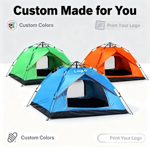 Carpa Pop-Up de una Habitación con Estructura Recta, para 3-4 Personas, Uso en las Cuatro Estaciones, Apertura Automática Rápida, Impermeable - Product Image 3