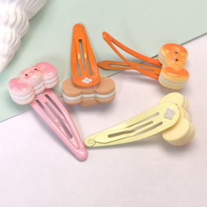 Pinzas para el pelo <span class=keywords><strong>de</strong></span> <span class=keywords><strong>pan</strong></span> <span class=keywords><strong>de</strong></span> elefante pequeño <span class=keywords><strong>de</strong></span> resina, horquilla <span class=keywords><strong>de</strong></span> dibujos animados encantadores, pinzas para el pelo para niñas, accesorios <span class=keywords><strong>de</strong></span> decoración para el cabello, 100 Uds. - Product Image 3