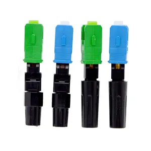 Baixa perda de inserção 50mm, conector rápido SC UPC APC de modo único, ferramenta FTTH, acoplador rápido de fibra óptica, adaptador fácil