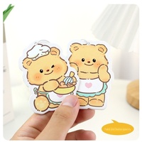 Diffuseur de parfum pour voiture Butter Bear, film absorbant en coton, papier pour rétroviseur, design de dessin animé mignon, parfum multi-choix, aromathérapie