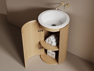 Meuble-lavabo mural moderne en PVC étanche avec vasque pour <span class=keywords><strong>salle</strong></span> <span class=keywords><strong>de</strong></span> <span class=keywords><strong>bain</strong></span> d'hôtel ou <span class=keywords><strong>de</strong></span> maison - Product Image 2