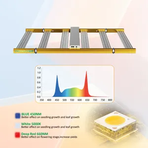 1000w led לגדל אור led גננות תאורה סינית ספק גבוה PPFD מלא ספקטרום 1000W LED לגדל אורות מקורה