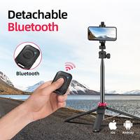 Support de téléphone de vente chaude pour la vidéo de Tiktok, trépied de bâton de selfie pour le microphone et la lumière d'anneau, nouveau design pour le tir de Vlogging