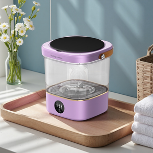 Mini Lavadora de Ropa Interior Portátil de 12L con Motor de Accionamiento Directo, Conversión de Frecuencia, Rueda de Ondas Biónicas y UV - Product Image 1