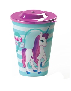 Wholesale Rate Tubler Kids Children <b>Drinking</b> Lid <b>Straw</b> 300ml Leak Proof <b>Plastic</b> Cup - Product Image 2