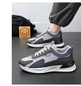 Nouvelles Chaussures Respirantes 2024 pour Hommes : Baskets Tendance Polyvalentes à Plateforme, Décontractées, Style Running, en Cuir, Chaussures de Papa à la Mode - Product Image 4