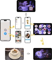 Machine à café latte art EVEBOT FM1 portable avec Wi-Fi, 19,8 lb, fournitures pour la décoration de biscuits, café/cocktails/gâteaux/selfie