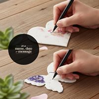 Papel de Semillas Seed Bloom Combo, Corazones y Mariposas, Papel de Semillas para Escribir, Patrón Floral, Empaquetado en Bolsa de Plástico Sellada, Día de la Madre