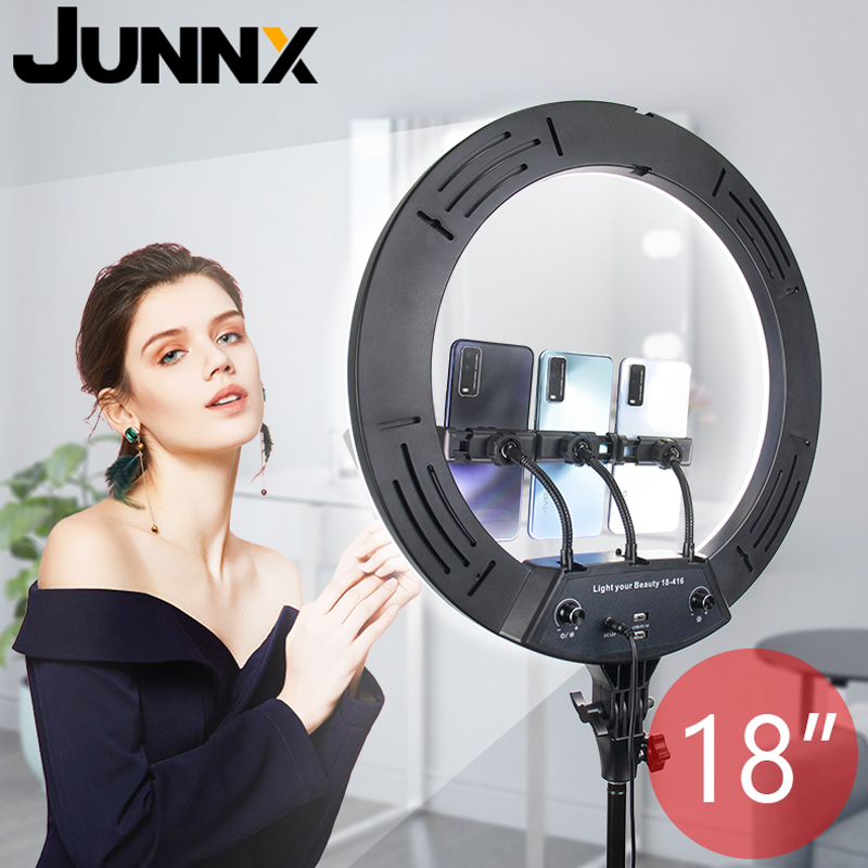 Big 18inch 45cm 1.8M Photo Makeup Photography Fill Light LED Ringlight Selfie 45 CM 18 inch Ring Light with Tripod Stand