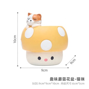 <span class=keywords><strong>Contenitori</strong></span> per vasi di fiori in resina divertente ai funghi piccoli e piccoli oggetti succulenti <span class=keywords><strong>da</strong></span> scrivania <span class=keywords><strong>da</strong></span> ufficio - Product Image 2