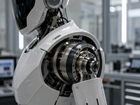 Reductor de Velocidad Compacto HCSG Tipo Copa con Rodamientos de Rodillos Cruzados de Desplazamiento Cero para Actuador de Articulación de Robot Humanoide