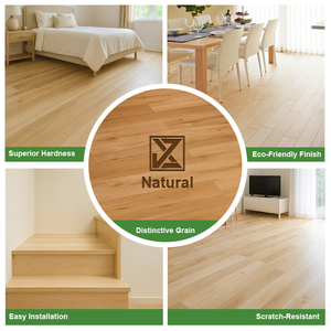 JXZ Waterproof 1.2mm Maple <b>Engineered</b> Wood <b>Flooring</b> Easy Clean Smooth Surface Wood <b>Flooring</b> with Modern Design for Kitchen Use - Product Image 3