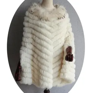 时尚冬季女装外套拉布里特毛皮柔软保暖领浣熊女式皮大衣