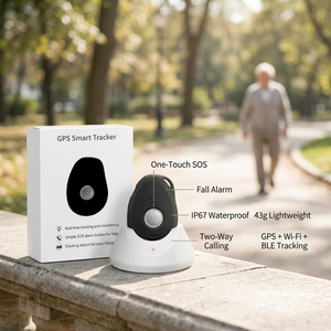Localizzatore Personale 4G con Pulsante SOS, Dispositivo di Tracciamento Telefonico GPS 4G per Lavoratori Solitari e Anziani, Ciondolo di Allarme - Product Image 1