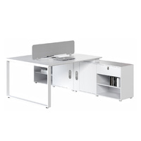 Poste de travail de bureau moderne en forme de L avec cloison de séparation pour employés, ensemble de mobilier de luxe pour ordinateur, vente en gros