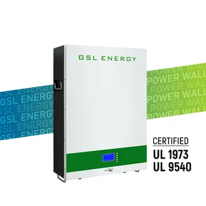 Gsl Energy Home Energy Storage System Tesla 15 Jaar Garantie 48V 100ah 200ah 400ah 5kwh 10kwh 20kwh Solar Battery Powerwall