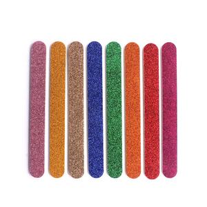 Özelleştirilmiş Grit ile profesyonel moda <span class=keywords><strong>Glitter</strong></span> zımpara kurulu düz tırnak törpüsü - Product Image 1