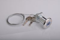 Serrure de porte de garage à poignée en T en alliage de zinc et acier inoxydable, installation facile, pour porte de grange, entrepôt, volet roulant