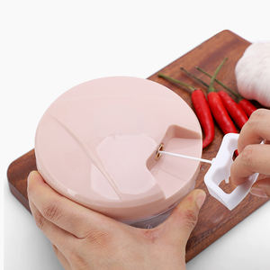 Hachoir multifonction en acier inoxydable pour ail et <span class=keywords><strong>oignon</strong></span>, mini-robot culinaire manuel en plastique PP, compatible lave-vaisselle, broyeur et hachoir - Product Image 5