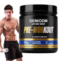 Poudre pré-entraînement Aeglewell, nutrition sportive, créatine monohydrate naturelle, étiquette privée, suppléments pré-entraînement OEM