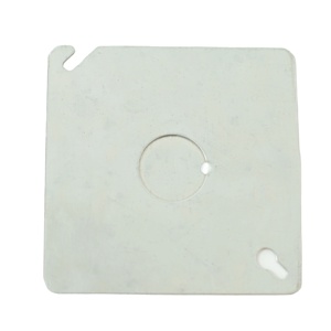 High Quality Electrical Steel Switch Box Cover Flat With 3/4" Knockout