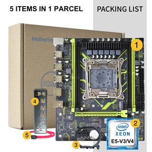 Pandl ชุดมาเธอร์บอร์ดใหม่ M-ATX X99-P4มาเธอร์บอร์ดชุดคอมโบ <span class=keywords><strong>Intel</strong></span> Xeon E5 2620 V3 DDR4 2620v3 ECC RAM ชุดมาเธอร์บอร์ด X99 - Product Image 6