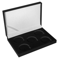 Caja de exhibición de monedas de desafío con logotipo personalizado, de terciopelo PU de 40 mm, superventas al por mayor, caja de regalo de terciopelo para monedas