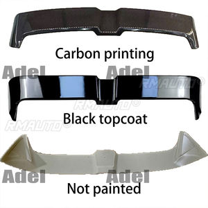 Alerón de Diseño Moderno para VW Volkswagen POLO 6R 2011-2017, Alerón de ABS de Alta Calidad en Fibra de Carbono Negra, Pintura DIY - Product Image 6