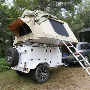 Manley Heavy Duty New Off-Road Hard Floor Travel Australian Compliant Slide Out Stainless Steel Kitchen Camper Trailer