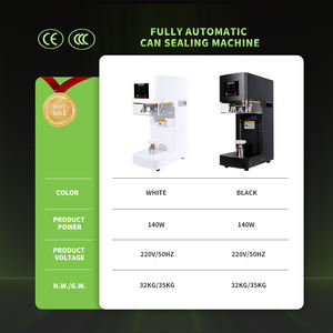 เครื่องปิดผนึกขวดพลาสติกอัตโนมัติแบบไฟฟ้า เครื่องปิดผนึกกระป๋องกาแฟ โซดา เครื่องบรรจุกระป๋องพร้อมฝาเปิดง่าย - Product Image 2