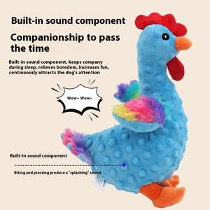 Crowing horoz gıcırtılı peluş evcil köpek oyuncak - Product Image 2