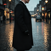 Manteau long homme formel à simple boutonnage en laine tricotée, doublé de fourrure, respirant, écologique, de haute qualité, fabriqué en Chine