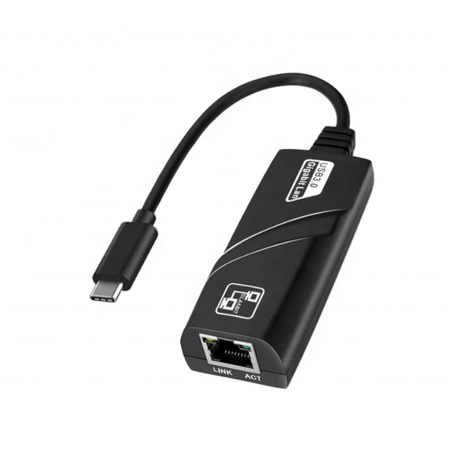 Hotsell Factory High Quality 3.1 Type C to RJ45 Gigabit Ethernet Lan Network Adapter Cable USB C Hub