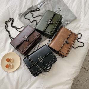 Trendy Fashion Lady PU Leather Women Purse and <strong>Handbags</strong> With <strong>Chain</strong> Retro Women's <strong>Designer</strong> <strong>Handbag</strong> Purses for Girls - Product Image 6