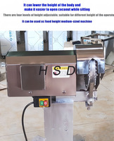 Machine à peler la noix de coco automatique en acier inoxydable de qualité commerciale / Machine à enlever la coque de la noix de coco